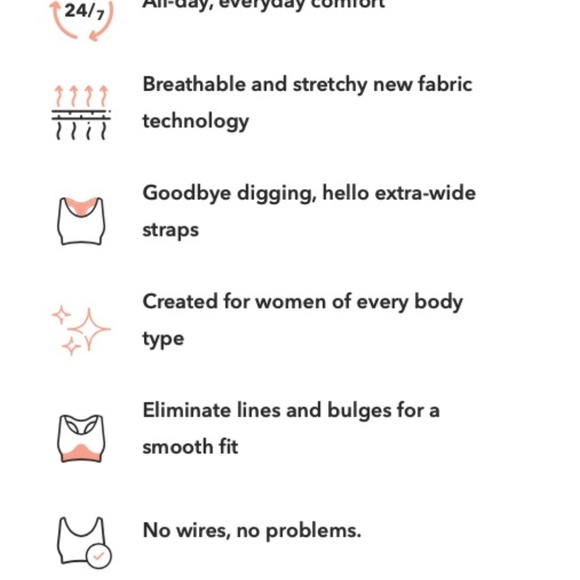 Truekind® Daily Comfort Wireless Shaper Bra  Black 2X - Picture 6 of 7